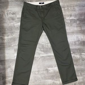 Vans Olive Chinos.